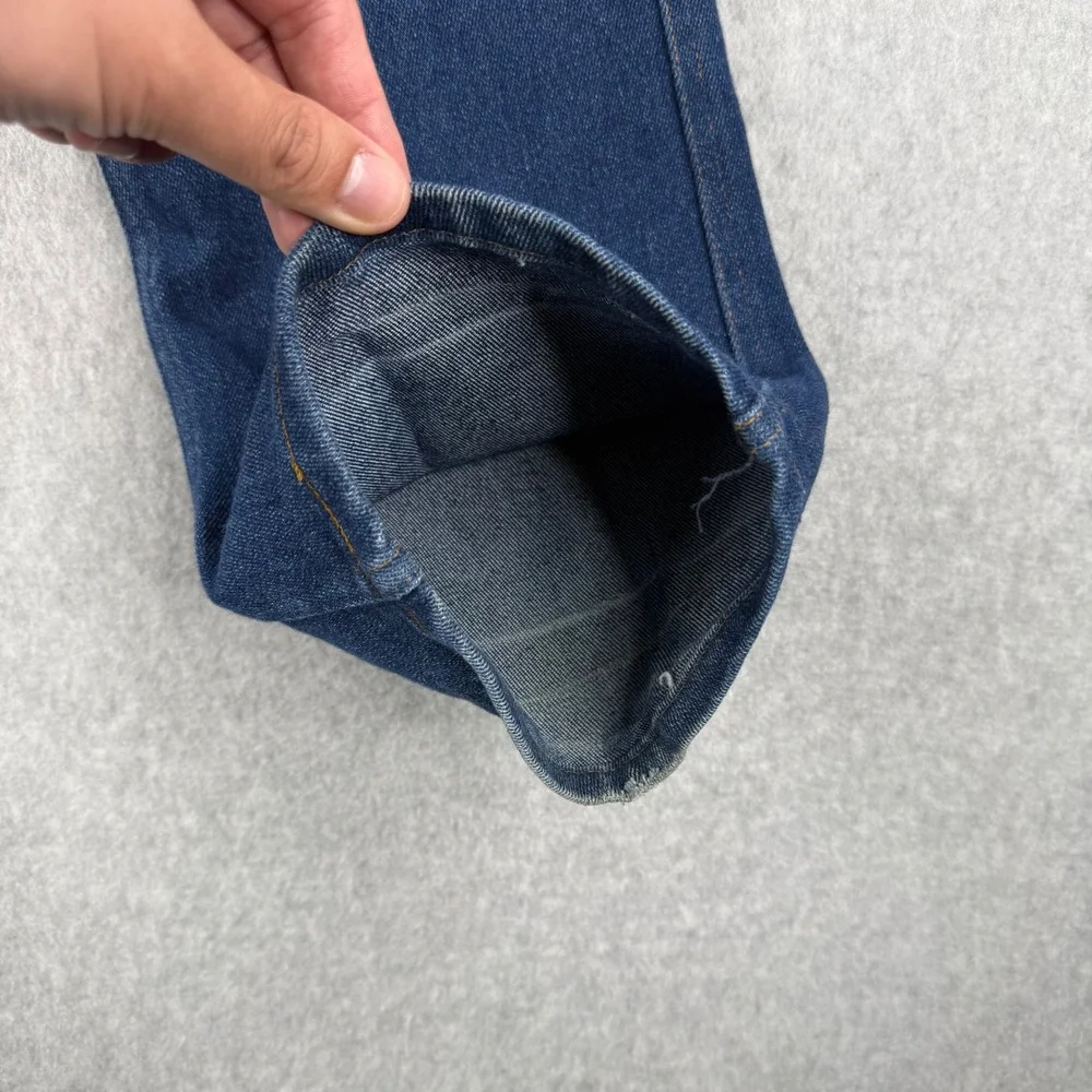 Vintage Levis Jeans Mens Fits 34x30 Blue 70s Orange Tab Talon Zip Distressed USA